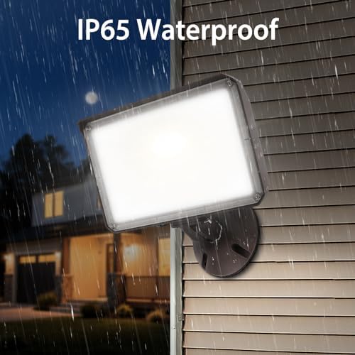 100W LED Flood Light Outdoor Knuckle, Switch Controlled Floodlight