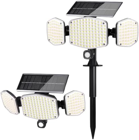 1-Pack Solar Motion Sensor Outdoor Light with Stake