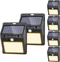 SEZAC Solar Motion Sensor Lights, 6 Pack, Warm White
