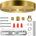 6 Inches Brass Light Canopy Kit