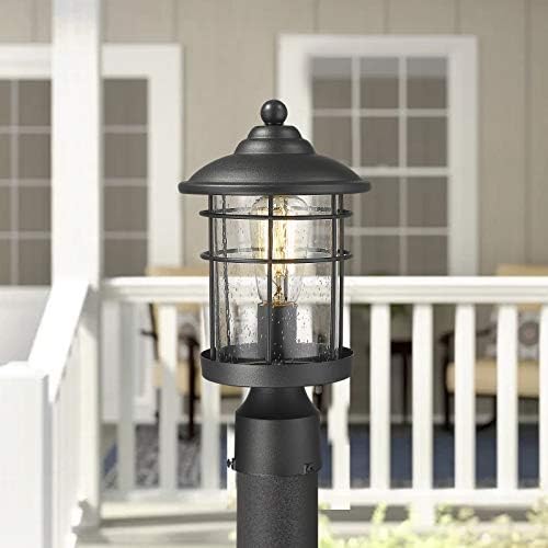 Emliviar 13-Inch Black Outdoor Post Light