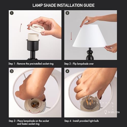 O'Bright Ember Black Rechargeable Cordless Table Lamp