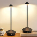 Modern Cordless Table Lamp Set of 2, Black