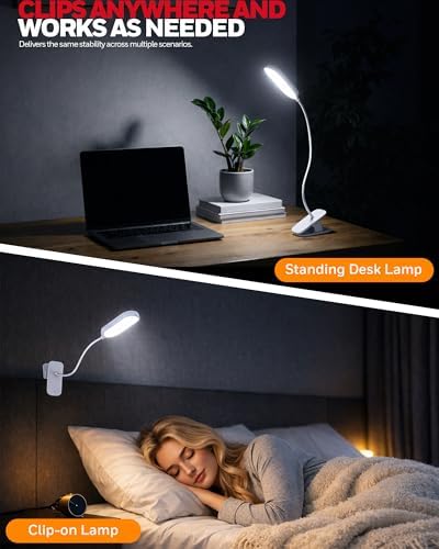 Honeywell Rechargeable 4000K Clip-On Reading Lamp