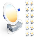 Ensenior 12 Pack 6 Inch LED Recessed Ceiling Light