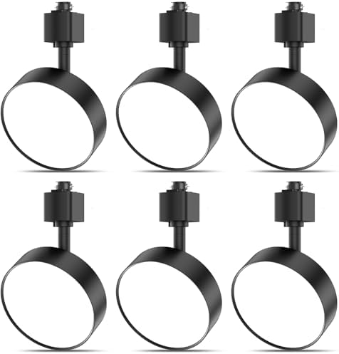 Diffuse LED Track Lighting Heads, 12W, 6 Pack