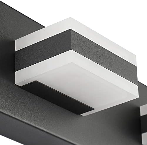 SOLFART 3-Light Black LED Bathroom Vanity Light