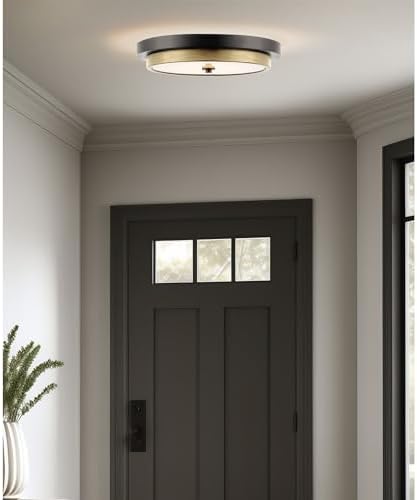 Kira Home Hermosa 14" Integrated LED Semi Flush Mount Ceiling Light