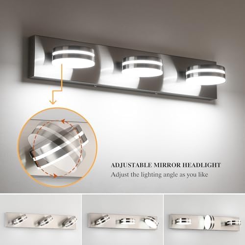 Brushed Nickel 24in Bathroom Vanity Light