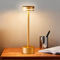 Rechargeable Cordless Table Lamp, Gold, Dimmable