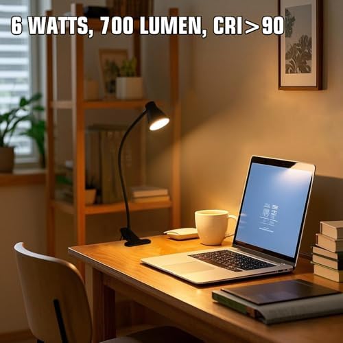 CRI 90+ Eye-Care Clip Light, 6W