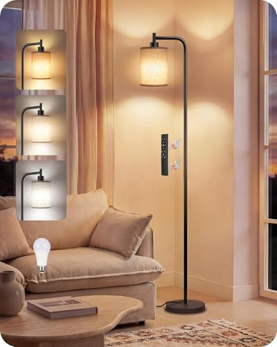 Dimmable Floor Lamp with Remote, 10W Bulb