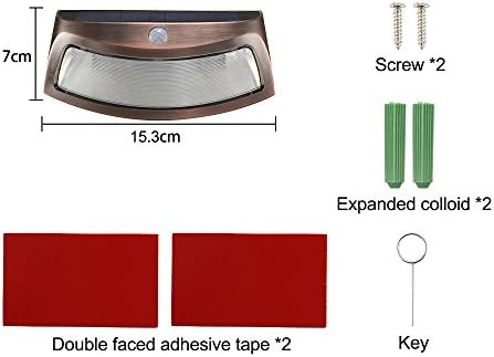 ELEOPTION Solar Step Lights, PIR Motion Sensor, 1 Pack