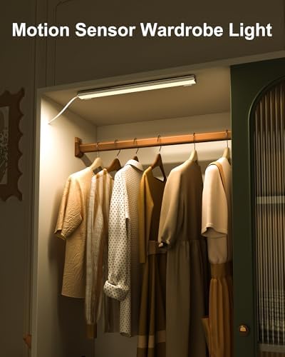 ASOKO Motion Sensor LED Under Counter Light, 14.5in 3 Color