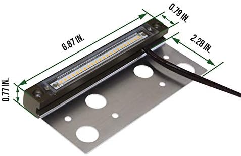 GKOLED 1-Pack 6.8′′ LED Hardscape Light, Low Voltage Outdoor, Dark