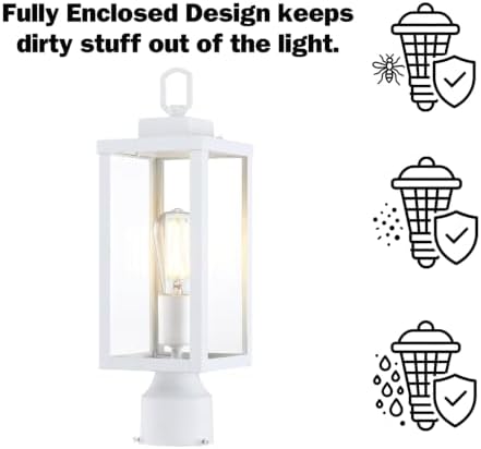 GRUENLICH 16.5" White Outdoor Post Light