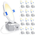 Ensenior 12 Pack 6 Inch Canless LED Recessed Light