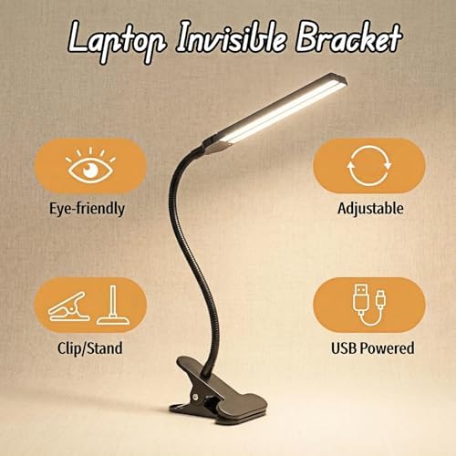 BUBBLE-FLY LED Clip-on Reading Light, 32 LED, 7W Black