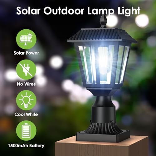 Greluna Solar Post Lights, Cool White