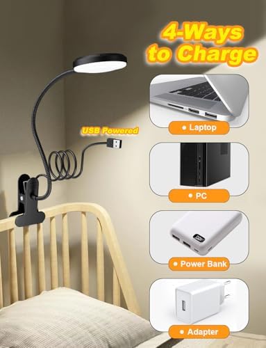 HLXS-111 10W Clamp Desk Lamp with USB Port
