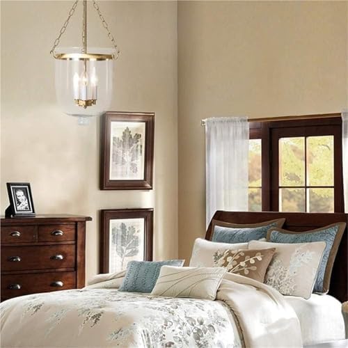 LNPTAL Vintage Gold Lantern Pendant Light