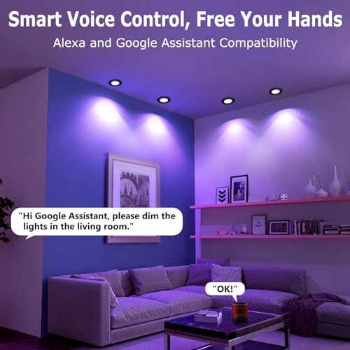 LightingWill 2 Inch Smart WiFi LED Downlight, 10 Pack