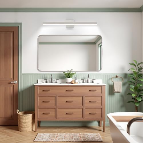 Nickel Bathroom Vanity Light Fixture 31.5'' 26W Dimmable 5CCT LED