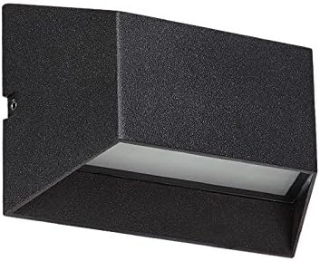 6W LED Outdoor Wall Sconce Step Light, Black