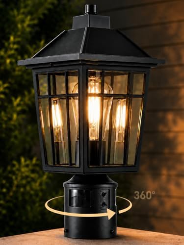 Yisuro Hardwired 360° Motion Sensor Post Light