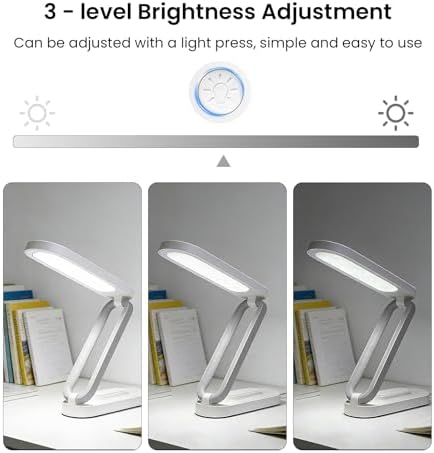 Foldable Rechargeable LED Desk Lamp, White