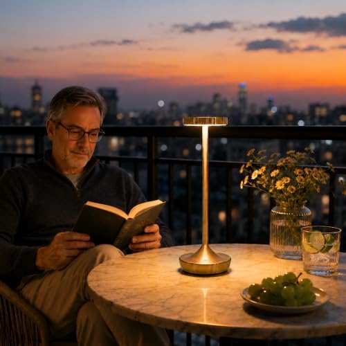 2 Pack Cordless Rechargeable Table Lamps, 6000mAh