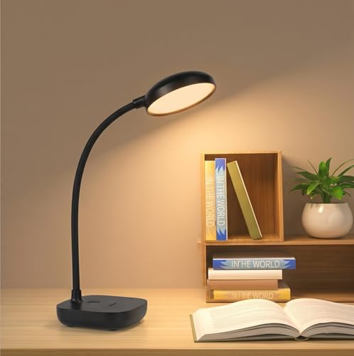 Rechargeable Desk Lamp, Black, 5W