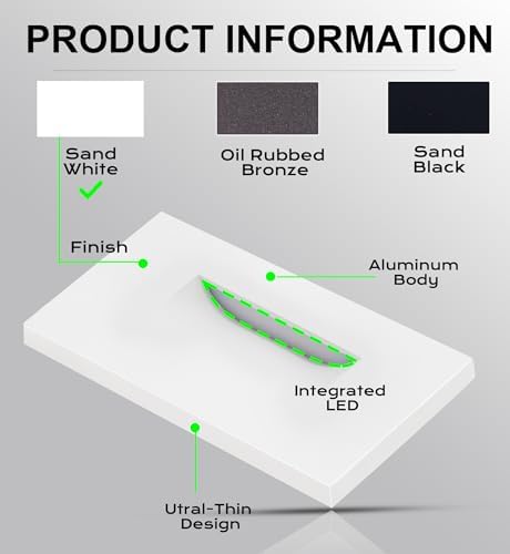 CLOUDY BAY 12V LED Step Lights, 3 Pack