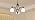 3-Light Rustic Chandelier with Frosted Glass Shades