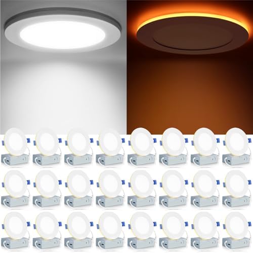 Meconard 24 Pack 4 Inch LED Recessed Lighting