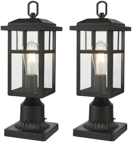 Beionxii 17Inch Outdoor Post Lights, 2 Pack