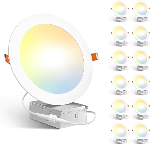 Amico 12 Pack 7 Inch LED Recessed Lighting