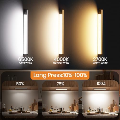 13.5Inch 3200mAh Under Cabinet Light, 2Pack
