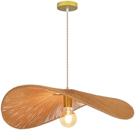 Arturesthome 19.68-Inch Boho Rattan Pendant Light
