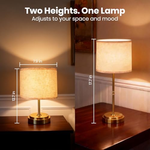 AWOKE 17.7-Inch Cordless Table Lamp, 7500mAh