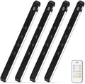 WILLED Under Cabinet Lights, 4 Pack, Black