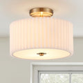 VONLUCE 12.2" 2-Light Semi Flush Mount Ceiling Light