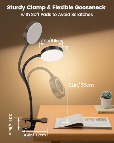 Glocusent 72 LED Desk Lamp, Amber Night Light