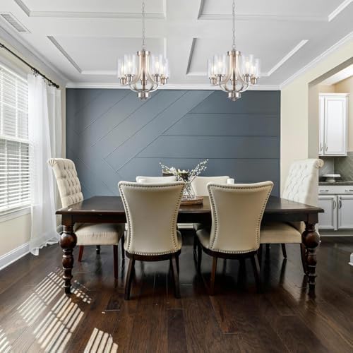 5-Light Brushed Nickel Dining Room Chandelier