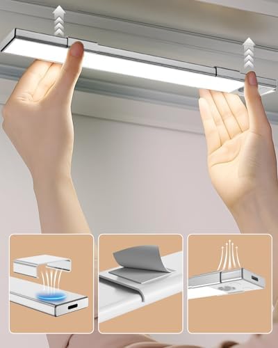 8-Inch Rechargeable Motion Sensor Under Cabinet Lights, 3 Pack