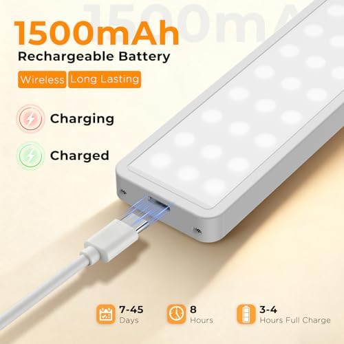 Rechargeable Dimmable Motion Sensor Under Cabinet Lights