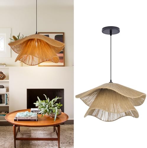 Arturesthome Coastal Woven Rope Pendant Light