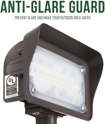 GKOLED 25W 3000K LED Outdoor Flood Light