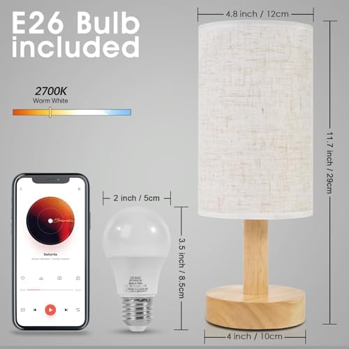 Rechargeable Cordless Table Lamp, Touch Stepless Dimming
