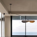 59" Black and Gold Linear Pendant Light